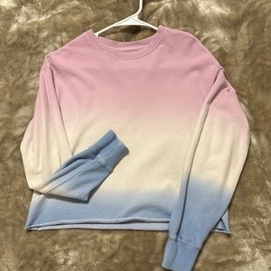 Spiritual gangster crop sweater. The back lettering “trust your soul”